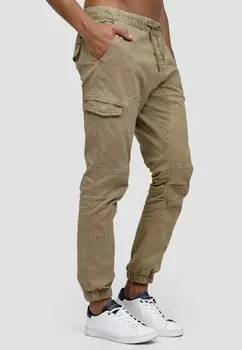 Брюки-карго INDICODE JEANS, бежевый