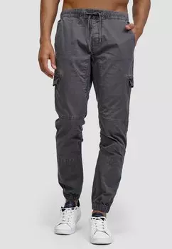 Брюки-карго INDICODE JEANS, цвет pewter