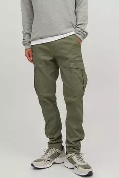 Брюки-Карго Jack & Jones, зеленый