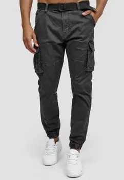Брюки-карго KERR INDICODE JEANS, цвет black