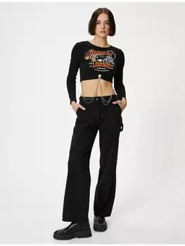 Брюки-карго KOTON Hose, черный