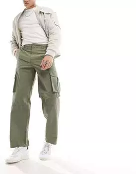 Брюки карго New Look темно-хаки