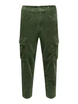 Брюки карго Only & Sons DEW, темно-зеленый