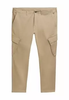 Брюки карго PLUS REGULAR TOM TAILOR, серо-коричневый