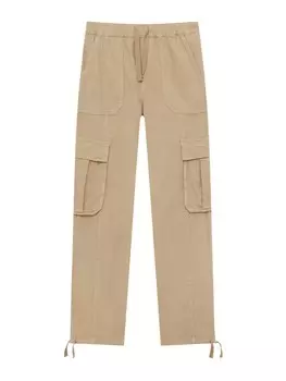 Брюки карго Pull&Bear, бежевый