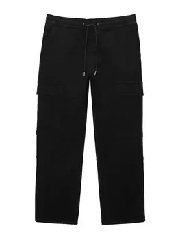 Брюки карго Pull&Bear, черный
