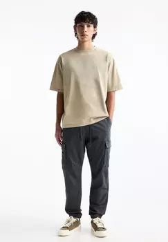 Брюки-карго PULL&BEAR, темно-синий