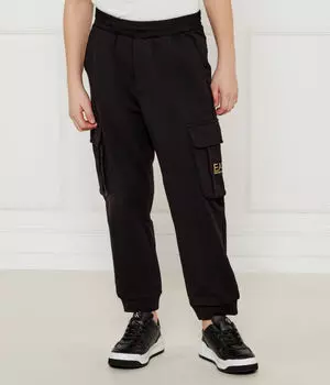 Брюки-Карго Regular fit Ea7, черный