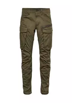 Брюки-карго с контрастными карманами мужские G-STAR RAW, зеленый