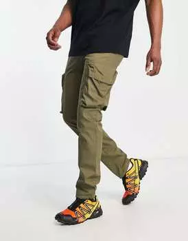 Брюки-карго скинни с 2 карманами Topman цвета хаки