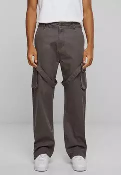 Брюки карго Small Signature Washed Karl Kani, цвет anthracite