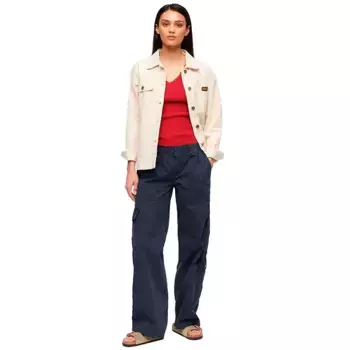Брюки карго Superdry Embroidered Cargo, серый