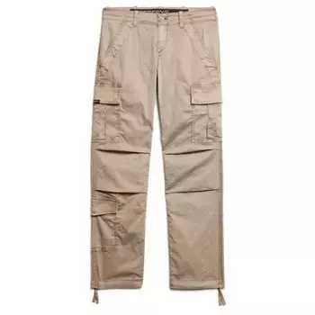 Брюки карго Superdry Low Rise Straight Cargo, бежевый