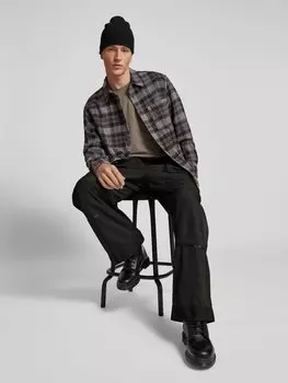 Брюки-карго свободного кроя с карманами с клапанами G-Star Raw, черный