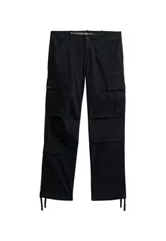 Брюки-карго свободного кроя Superdry, черный