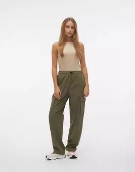 Брюки-карго Vero Moda цвета плюща