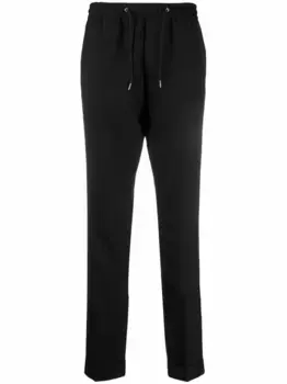 Брюки кроя слим с кулиской Paul Smith, черный
