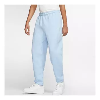 Брюки lab solid color fleece lined bundle feet casual sports long pants blue Nike, синий