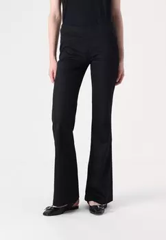 Брюки LOW WAIST FLARED TROUSERS Even&Odd Tall, черный
