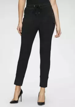 Брюки MAC Jogger "Future-Pants", тканые, на застежке, с большими карманами, синий
