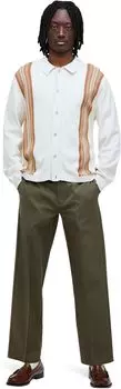 Брюки Madewell Cotton-Wool Blend Trousers, цвет Capers