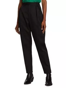 Брюки magdeline со складками Khaite Black