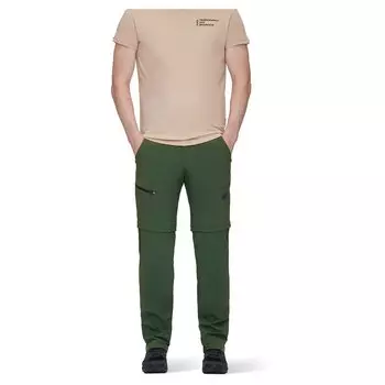 Брюки Mammut Runbold Zip Off, зеленый