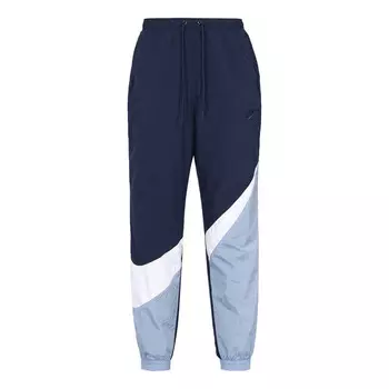 Брюки men's large sports woven blue long pants/trousers Nike, синий
