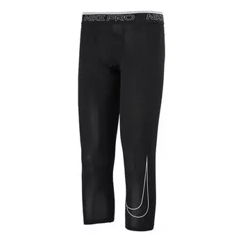 Брюки men's pro dri-fit training tight gym pants/trousers/joggers black Nike, черный