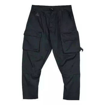 Брюки men's solid color acg woven multiple pockets casual pants/trousers black Nike, черный