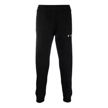 Брюки men's ss21 solid color logo sports pants/trousers/joggers black Off-White, черный
