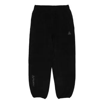 Брюки mens acg polartec 'wolf tree' casual loose running pants black Nike, черный