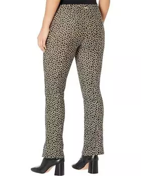 Брюки Michael Kors Petite Giraffe Split Hem Leggings, хаки