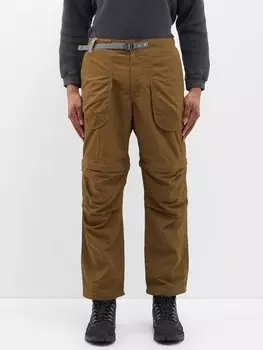 Брюки ny hiker из тафты 2way And Wander, коричневый