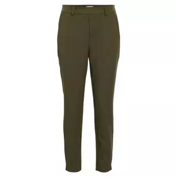 Брюки Object Lisa Slim, зеленый