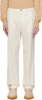 Брюки Off-White с кулиской Agnona