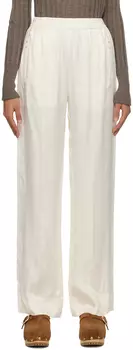 Брюки Off-White с защипами и швами See by Chlo
