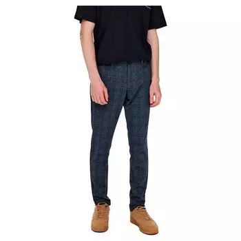 Брюки Only & Sons Mark Check 9887, синий