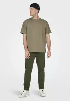 Брюки Only & Sons, оливковый