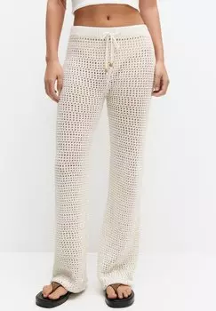 Брюки Open PULL&BEAR, бежевые