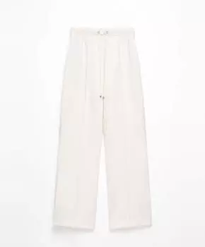Брюки Oysho Relaxed Straight-leg, экрю