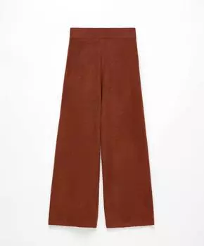 Брюки Oysho Soft Straight, терракотовый