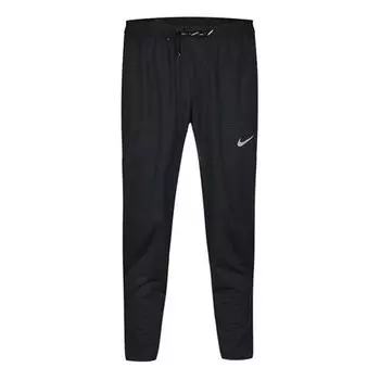 Брюки phnm elite knit reflective strip running pants men's black Nike, черный