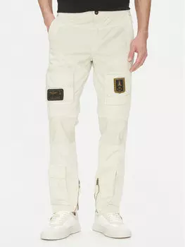 Брюки прямого кроя 251PA1387CT1493 Aeronautica Militare, бежевый