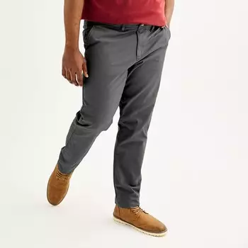 Брюки прямого кроя Big & Tall Sonoma Goods For Life Flexwear, цвет Rock Wall