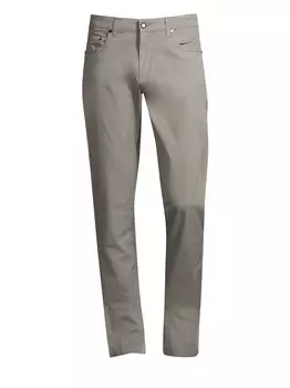 Брюки прямого кроя Corneliani, серый