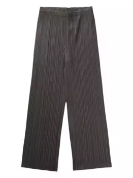 Брюки прямого кроя Pleats Please Issey Miyake, серый