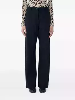 Брюки прямого кроя SPORTMAX, черный
