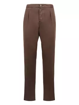 Брюки прямого покроя Kiton, коричневый