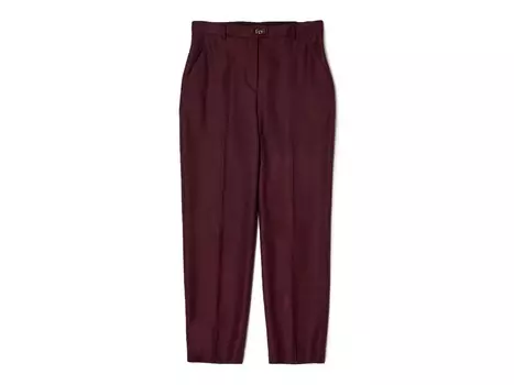 Брюки прямые женские Salvatore Ferragamo, бордовый / черный